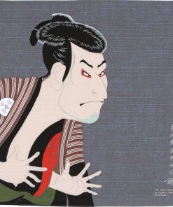 Furoshiki Ukiyo-e Sharaku “L’attore Otani Oniji III come Edobei” – 48cm