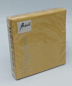 Tovaglioli Elegance Gold 25×25 Ambiente